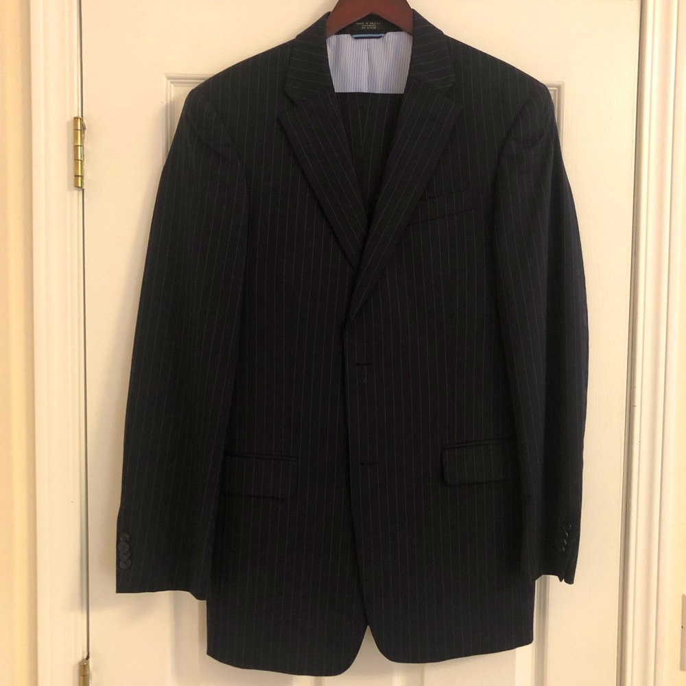 Tommy Hilfiger 100% wool pinstripe suit